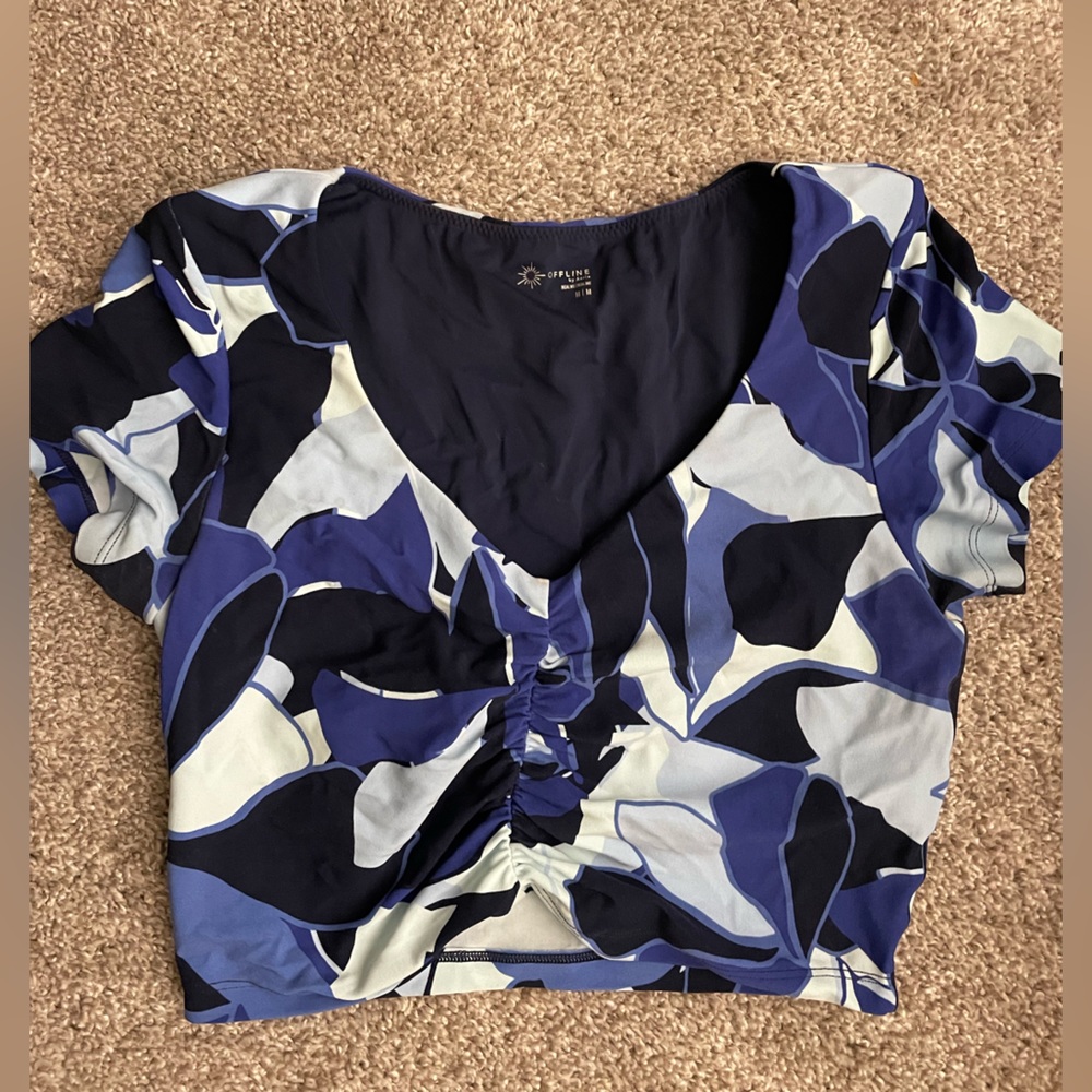 OFFINE by Aerie Real Me Ruched T-Shirt